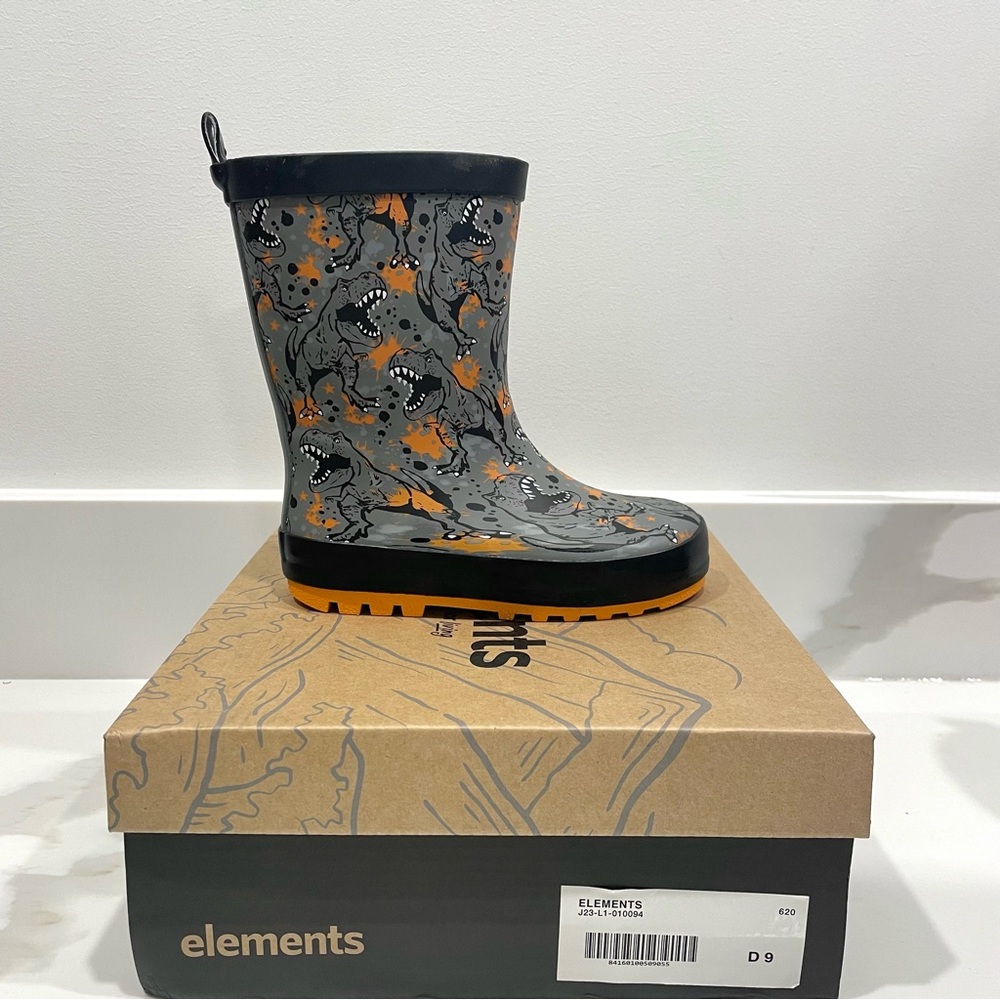 NEW Elements Rex Waterproof Rain Boots (size 5, 8 & 9)